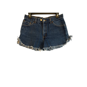 Levis Vintage 517‎ Juniors Cut Off Shorts Size 11M Medium Dark Wash